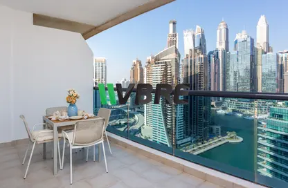 Apartment - 1 Bedroom - 2 Bathrooms for rent in Time Place Tower - Dubai Marina - Dubai