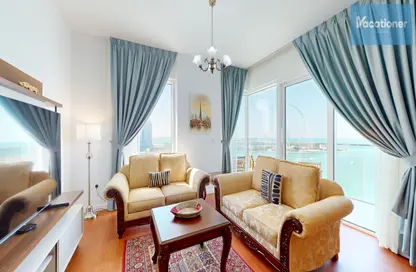 Living Room image for: Apartment - 2 Bedrooms - 2 Bathrooms for rent in La Vie - Jumeirah Beach Residence - Dubai, Image 1