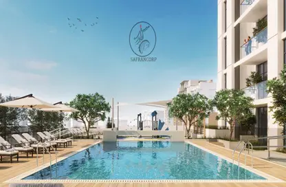 صورة لـ حوض سباحة شقة - 2 غرف نوم - 2 حمامات للبيع في مركز العزيزي - الفرجان - دبي ، صورة رقم 1
