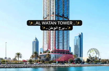 شقة - غرفة نوم - 2 حمامات للبيع في مساكن كورنيش عجمان - طريق كورنيش عجمان - عجمان