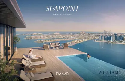 شقة - غرفة نوم - 1 حمام للبيع في برج Seapoint 2 - سي بوينت - إعمار بيتشفرونت - دبي هاربور - دبي