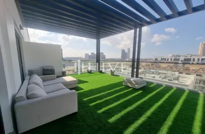 Terrace image for: Apartment - 1 Bedroom - 1 Bathroom for rent in Hyati Avenue - Jumeirah Village Circle - Dubai, Image 1