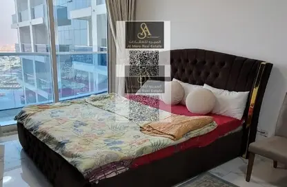 Apartment - 1 Bedroom - 2 Bathrooms for rent in Oasis Tower - Al Rashidiya 1 - Al Rashidiya - Ajman