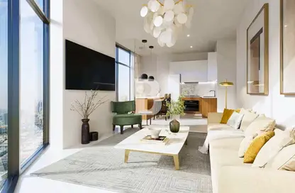 Living Room image for: Apartment - 3 Bedrooms - 3 Bathrooms for sale in Al Habtoor Tower - Al Habtoor City - Business Bay - Dubai, Image 1