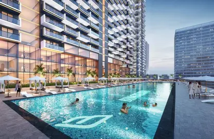 Pool image for: Apartment - 1 Bedroom - 2 Bathrooms for sale in Binghatti Corner - Jumeirah Village Circle - Dubai, Image 1