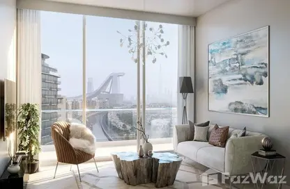 Living Room image for: Apartment - 2 Bedrooms - 2 Bathrooms for sale in AZIZI Riviera - Meydan One - Meydan - Dubai, Image 1
