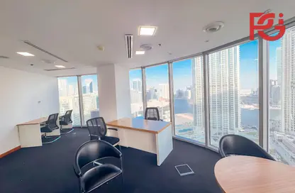 Office Space - Studio - 1 Bathroom for rent in The Binary Tower - Business Bay - Dubai
