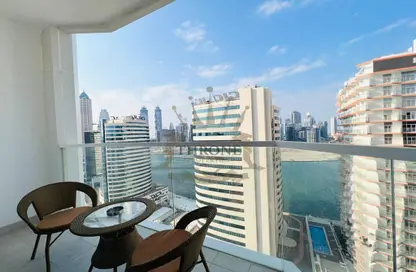 صورة لـ شرفة شقة - غرفة نوم - 2 حمامات للبيع في AG برج - الخليج التجاري - دبي ، صورة رقم 1