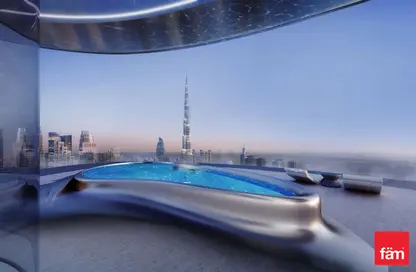 صورة لـ حوض سباحة بنتهاوس - 4 غرف نوم - 5 حمامات للبيع في بوغاتي ريزيدنس - الخليج التجاري - دبي ، صورة رقم 1