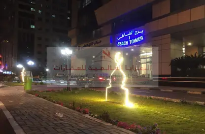 Apartment - Studio - 1 Bathroom for rent in Beach Tower 1 - Al Khan Lagoon - Al Khan - Sharjah