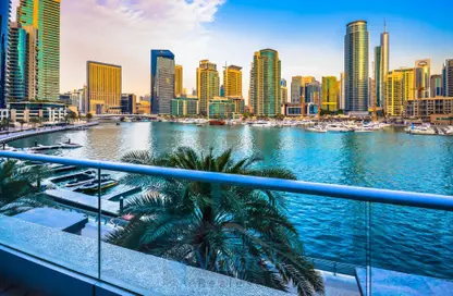 Pool image for: Villa - 3 Bedrooms - 4 Bathrooms for rent in Aurora Tower - Marina Promenade - Dubai Marina - Dubai, Image 1