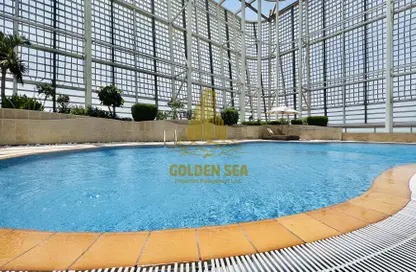 Pool image for: Apartment - 2 Bedrooms - 3 Bathrooms for rent in Cornich Al Khalidiya - Al Khalidiya - Abu Dhabi, Image 1