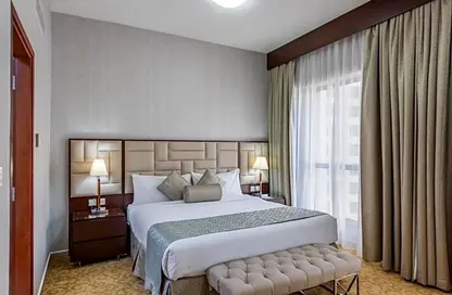 Room / Bedroom image for: Apartment - 1 Bedroom - 1 Bathroom for rent in Dubai Media City - Dubai, Image 1