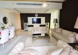 Living / Dining Room image for: Apartment - 2 bedrooms - 3 bathrooms for rent in Marina Arcade Tower - Dubai Marina - Dubai, Image 1