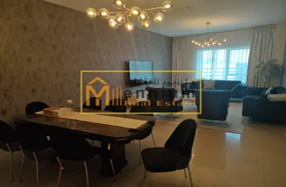 Living / Dining Room image for: Apartment - 2 Bedrooms - 2 Bathrooms for sale in Tiger 2 Building - Al Taawun Street - Al Taawun - Sharjah, Image 1