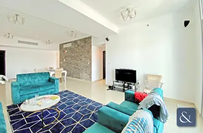 Living Room image for: Apartment - 2 Bedrooms - 3 Bathrooms for sale in DEC Tower 2 - DEC Towers - Dubai Marina - Dubai, Image 1