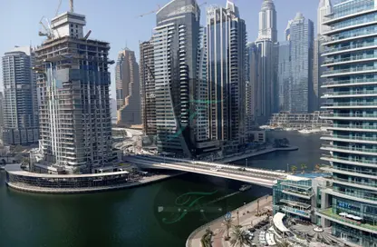 شقة - غرفة نوم - 1 حمام للايجار في برج الزمان والمكان - دبي مارينا - دبي