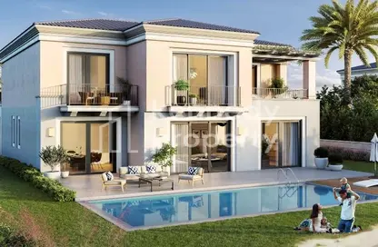 Pool image for: Villa - 4 Bedrooms - 4 Bathrooms for sale in Ramhan Island Villas - Ramhan Island - Abu Dhabi, Image 1
