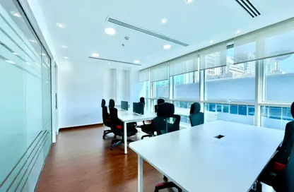 Office Space - Studio - 2 Bathrooms for rent in Hanging Garden Tower - Al Danah - Abu Dhabi