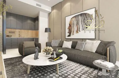 Living Room image for: Duplex - 3 Bedrooms - 4 Bathrooms for sale in Cloud Tower - Jumeirah Village Triangle - Dubai, Image 1