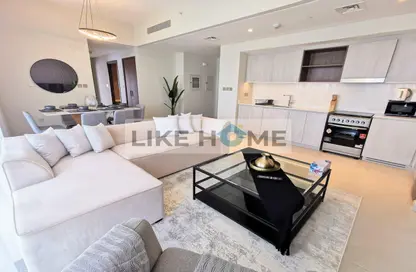 Living Room image for: Apartment - 2 Bedrooms - 2 Bathrooms for rent in Vida Residences Creek Beach - Creek Beach - Dubai Creek Harbour (The Lagoons) - Dubai, Image 1