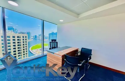 Office Space - Studio - 1 Bathroom for rent in The Binary Tower - Business Bay - Dubai