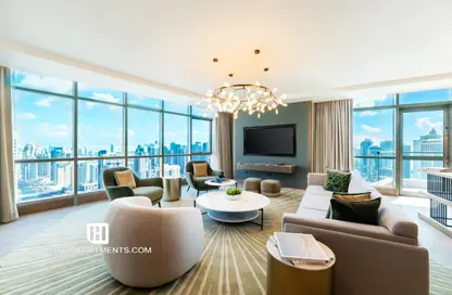 Penthouse - 4 Bedrooms - 5 Bathrooms for rent in InterContinental Dubai Marina - Dubai Marina - Dubai