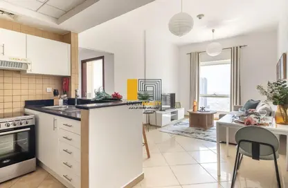 صورة لـ مطبخ شقة - غرفة نوم - 2 حمامات للايجار في برج كونكورد - بحيرة الماس شرق - أبراج بحيرة الجميرا - دبي ، صورة رقم 1