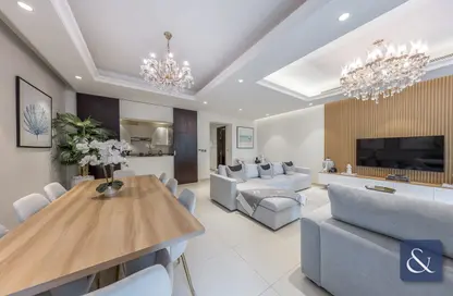 Living / Dining Room image for: Villa - 3 Bedrooms - 4 Bathrooms for sale in Redwood Park - Fire - Jumeirah Golf Estates - Dubai, Image 1