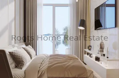 Room / Bedroom image for: Apartment - 1 Bedroom - 2 Bathrooms for sale in Laya Heights - Dubai Studio City - Dubai, Image 1