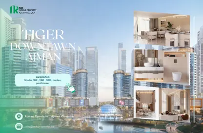Apartment - Studio - 1 Bathroom for sale in Tiger Downtown Ajman - Al Alia - Ajman Apartment - Studio - 1 Bathroom for sale in Tiger Downtown Ajman - Al Alia - Ajman