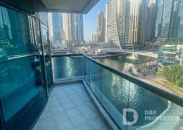 صورةشرفة لـ: شقة - 3 غرف نوم - 4 حمامات للبيع في برج الزمان والمكان - دبي مارينا - دبي, صورة 1
