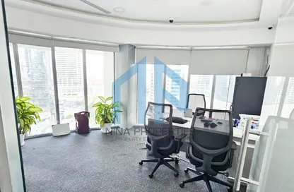 Office Space - Studio - 1 Bathroom for rent in Almas Tower - Lake Almas East - Jumeirah Lake Towers - Dubai