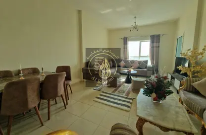 Apartment - 1 Bedroom - 2 Bathrooms for rent in Orient Tower 1 - Orient Towers - Al Bustan - Ajman