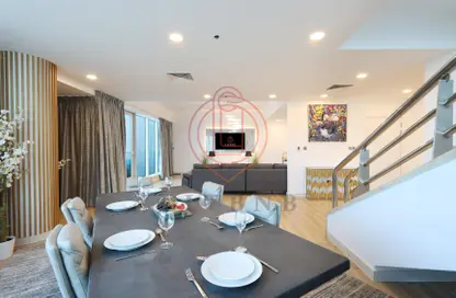 Dining Room image for: Apartment - 4 Bedrooms - 5 Bathrooms for rent in Horizon Tower - Dubai Marina - Dubai, Image 1