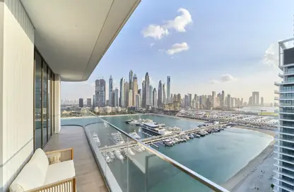 Apartment - 3 Bedrooms - 3 Bathrooms for rent in Palace Beach Residence Tower 1 - Palace Beach Residence - EMAAR Beachfront - Dubai Harbour - Dubai