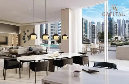 Dining Room image for: Apartment - 3 Bedrooms - 4 Bathrooms for sale in Liv Lux - Dubai Marina - Dubai, Image 1