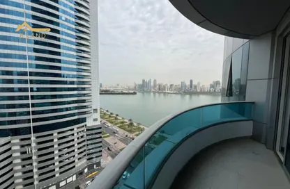 Apartment - 2 Bedrooms - 3 Bathrooms for rent in Blue Tower - Al Majaz 3 - Al Majaz - Sharjah