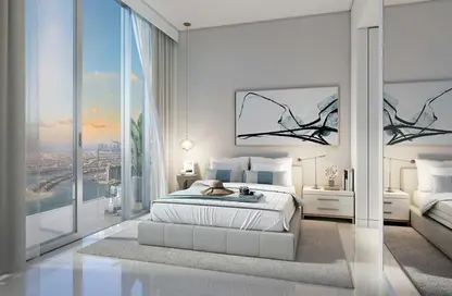 Room / Bedroom image for: Apartment - 2 Bedrooms - 2 Bathrooms for sale in Marina Vista - EMAAR Beachfront - Dubai Harbour - Dubai, Image 1
