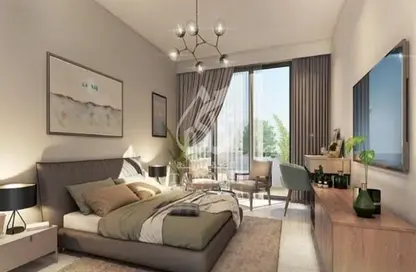 Living Room image for: Apartment - 1 Bathroom for sale in Alexis Tower - Downtown Jebel Ali - Dubai, Image 1