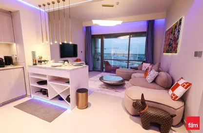 Living Room image for: Apartment - 1 Bedroom - 1 Bathroom for rent in Vida Residences Creek Beach - Creek Beach - Dubai Creek Harbour (The Lagoons) - Dubai, Image 1