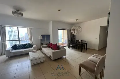 Living / Dining Room image for: Apartment - 2 Bedrooms - 3 Bathrooms for rent in Sadaf 1 - Sadaf - Jumeirah Beach Residence - Dubai, Image 1