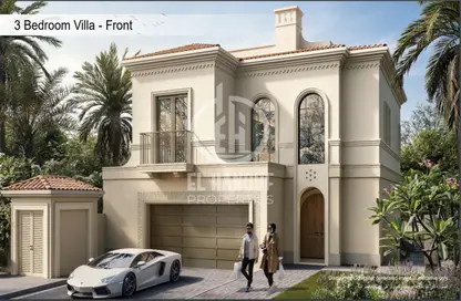 Outdoor House image for: Villa - 3 Bedrooms - 4 Bathrooms for sale in Bloom Living - Zayed City (Khalifa City C) - Khalifa City - Abu Dhabi, Image 1
