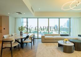 Living / Dining Room image for: Apartment - 3 bedrooms - 3 bathrooms for rent in Downtown Views II Tower 2 - Downtown Views II - Downtown Dubai - Dubai, Image 1