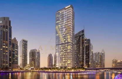 Outdoor Building image for: Apartment - 1 Bedroom - 1 Bathroom for sale in Marina Shores - Dubai Marina - Dubai, Image 1