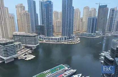 Apartment - 1 Bedroom - 2 Bathrooms for rent in Silverene Tower B - Silverene - Dubai Marina - Dubai