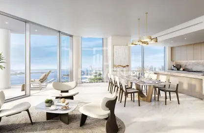 Living / Dining Room image for: Apartment - 2 Bedrooms - 3 Bathrooms for sale in Palm Beach Towers 1 - Palm Beach Towers - Palm Jumeirah - Dubai, Image 1