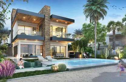 Townhouse - 4 Bedrooms - 5 Bathrooms for sale in Costa Brava 1 - Costa Brava at DAMAC Lagoons - Damac Lagoons - Dubai