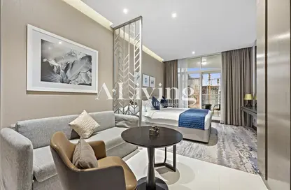 Apartment - Studio - 1 Bathroom for rent in Damac Maison Prive A - Damac Maison Prive - Business Bay - Dubai