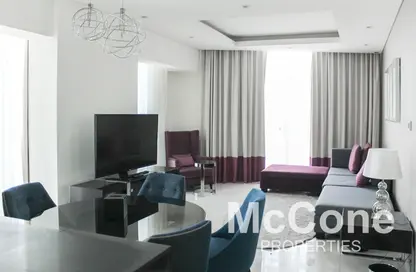 Living / Dining Room image for: Apartment - 2 Bedrooms - 2 Bathrooms for rent in Damac Maison The Distinction - Downtown Dubai - Dubai, Image 1